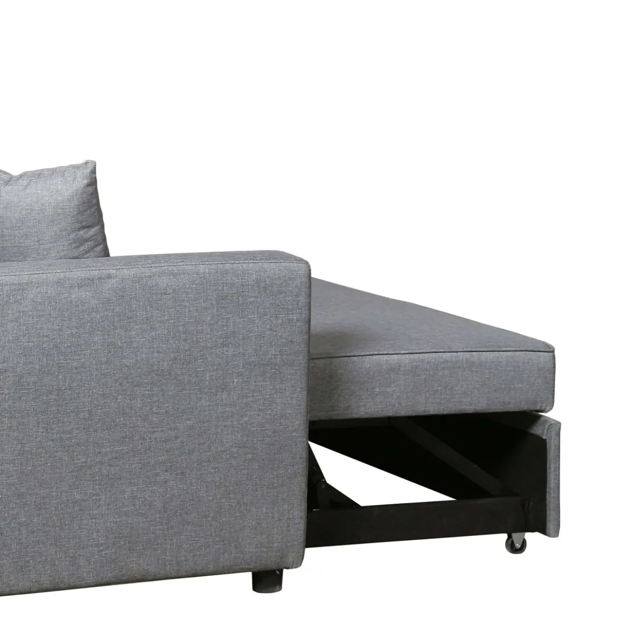 Ausziehbares Bettsofa Sofa mit Bettfunktion - Hellgrau