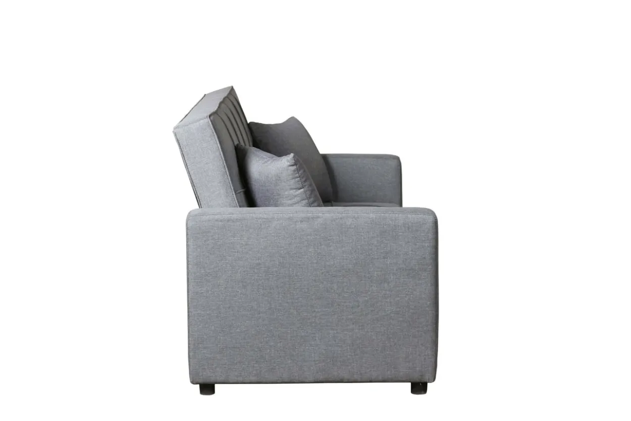 Ausziehbares Bettsofa Sofa mit Bettfunktion - Hellgrau