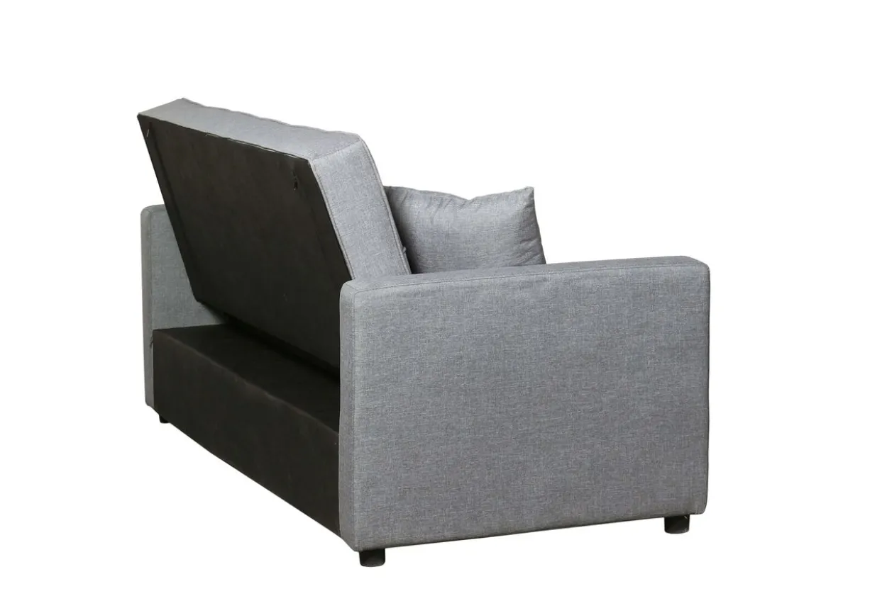Ausziehbares Bettsofa Sofa mit Bettfunktion - Hellgrau