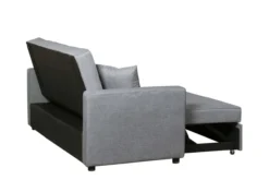Ausziehbares Bettsofa Sofa mit Bettfunktion - Hellgrau
