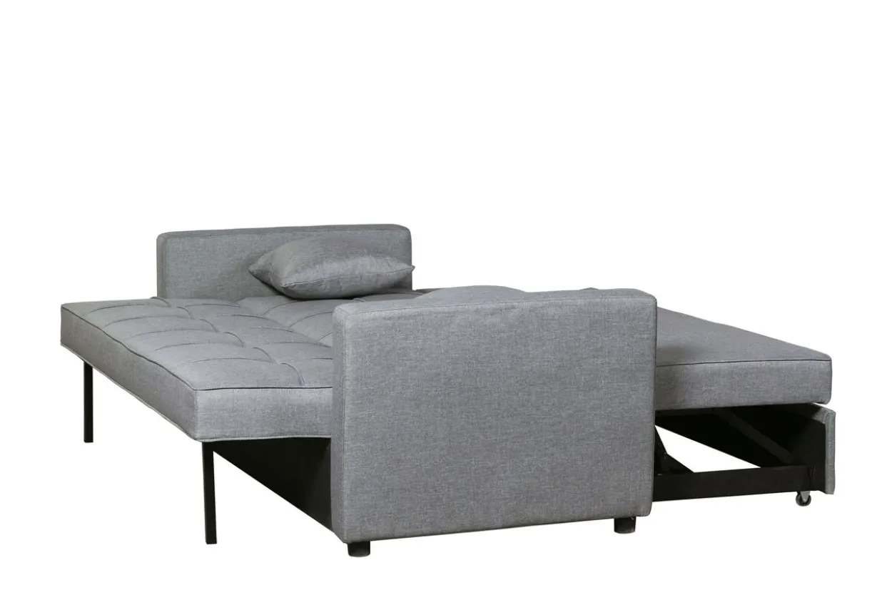 Ausziehbares Bettsofa Sofa mit Bettfunktion - Hellgrau