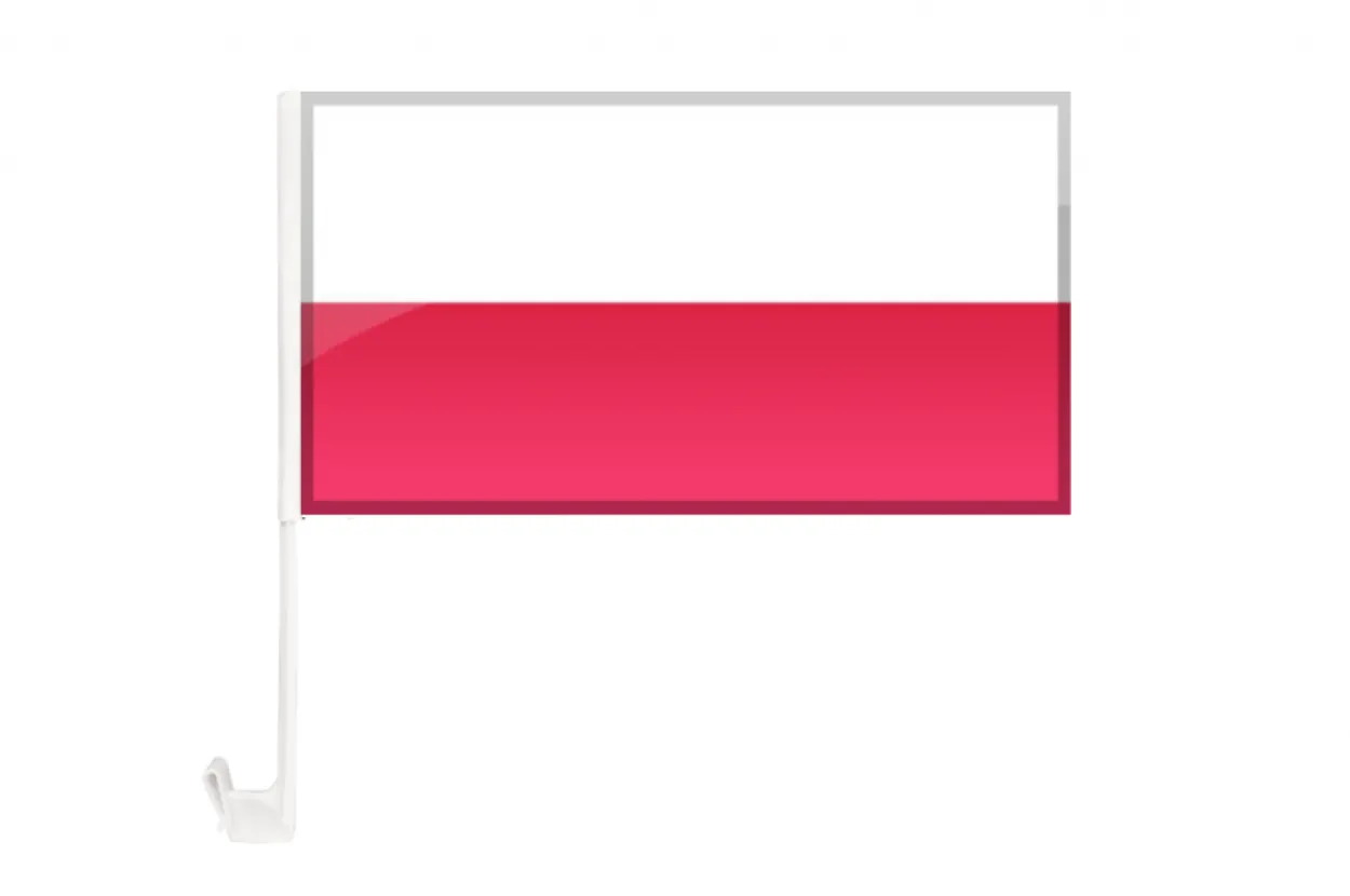Autoflagge Polen 30 x 40 cm