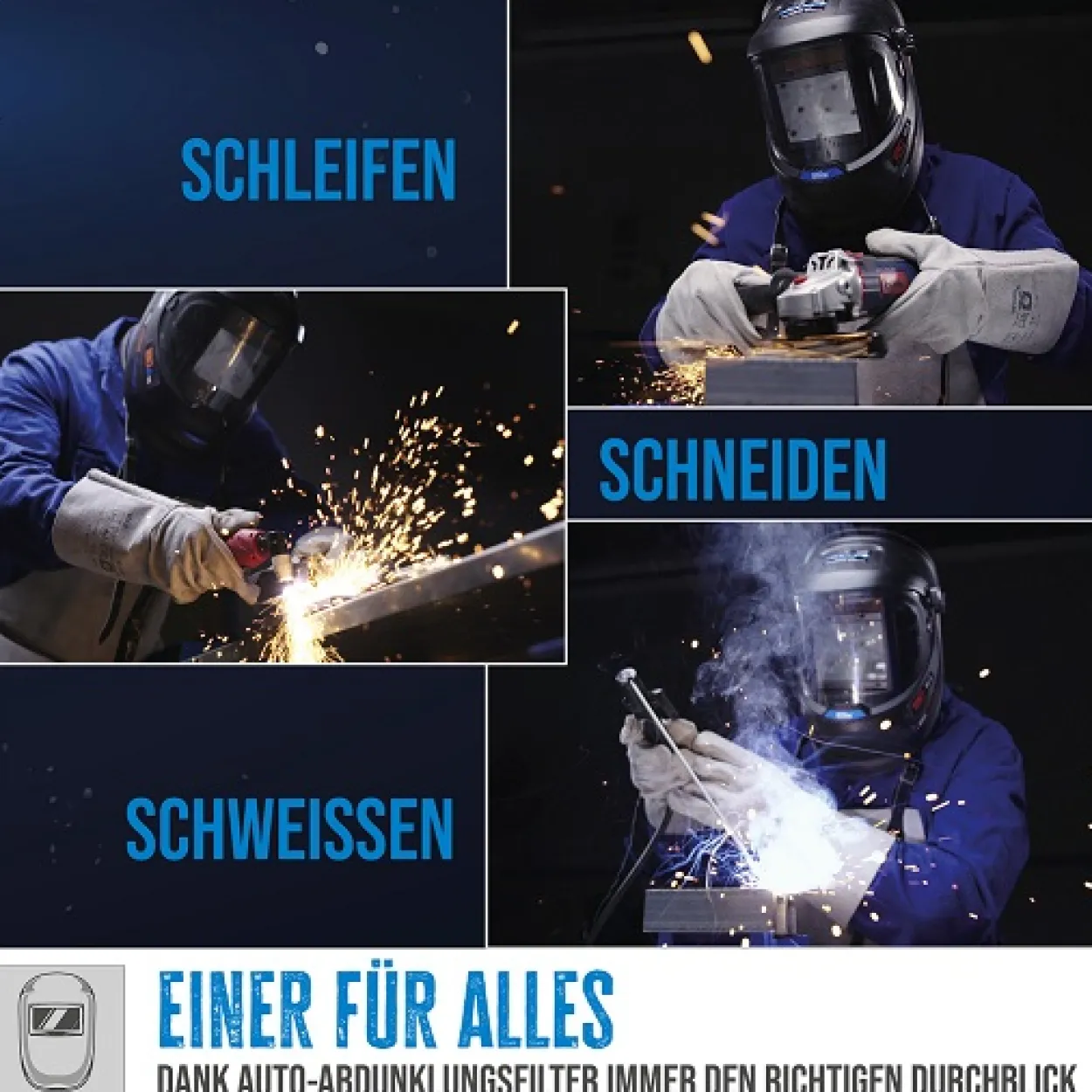 Automatik Schweißhelm GSH-3S-VL-TC-2