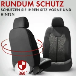 Autositzbezug Corso Coll. Basic - silber-schwarz