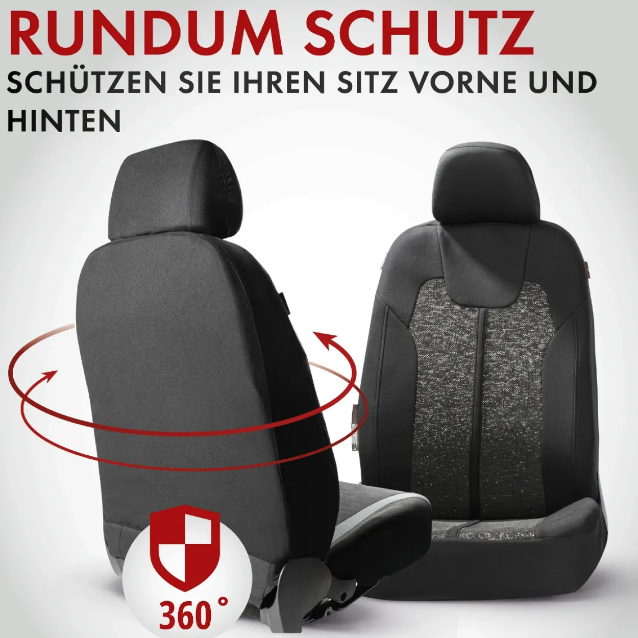 Autositzbezug Corso Coll. Basic - silber-schwarz