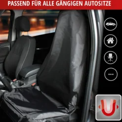 Autositzbezug Dirty Harry dunkelgrau