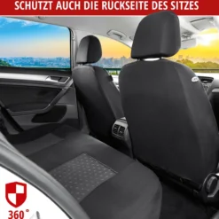 Autositzbezug DotSpot grau-schwarz