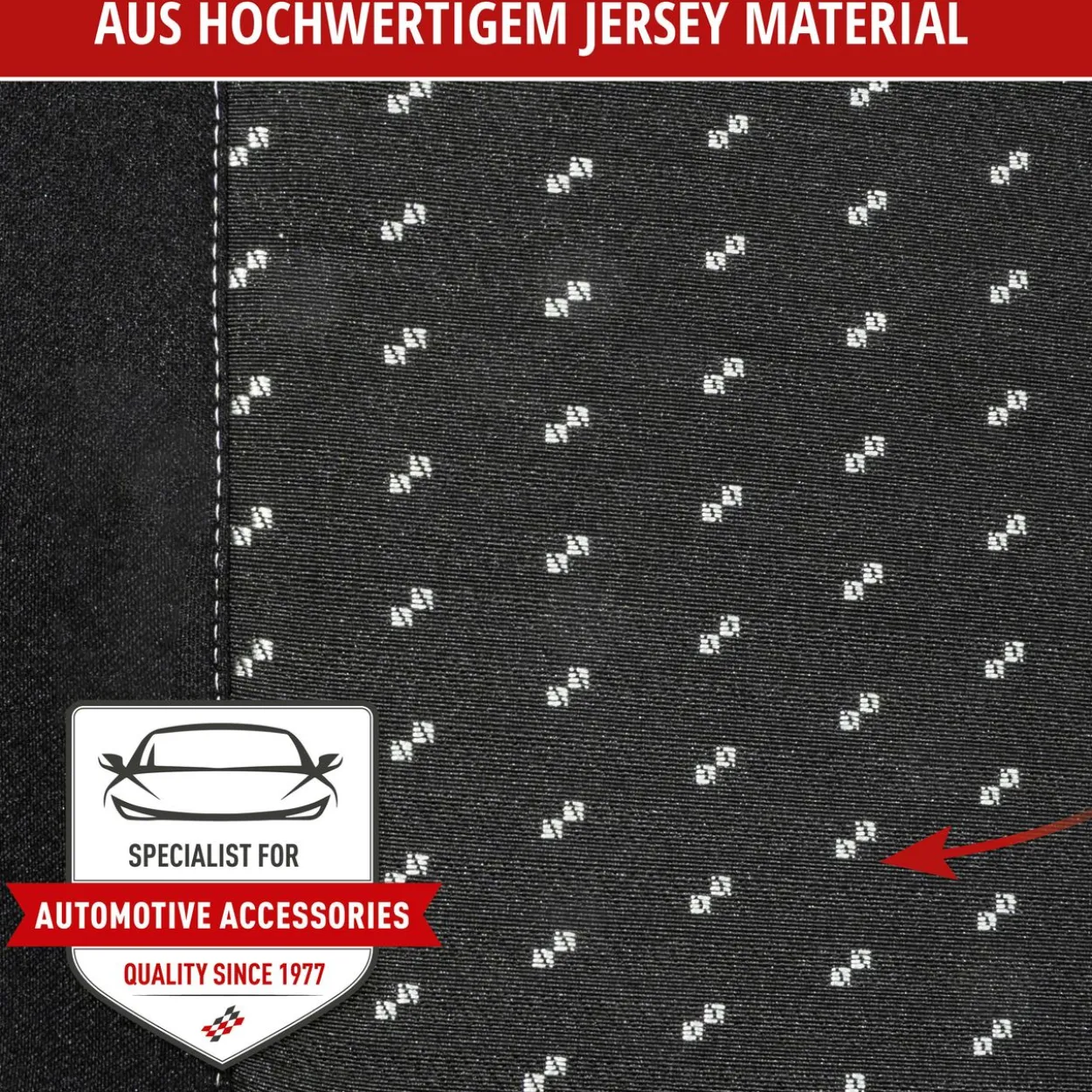 Autositzbezug DotSpot grau-schwarz