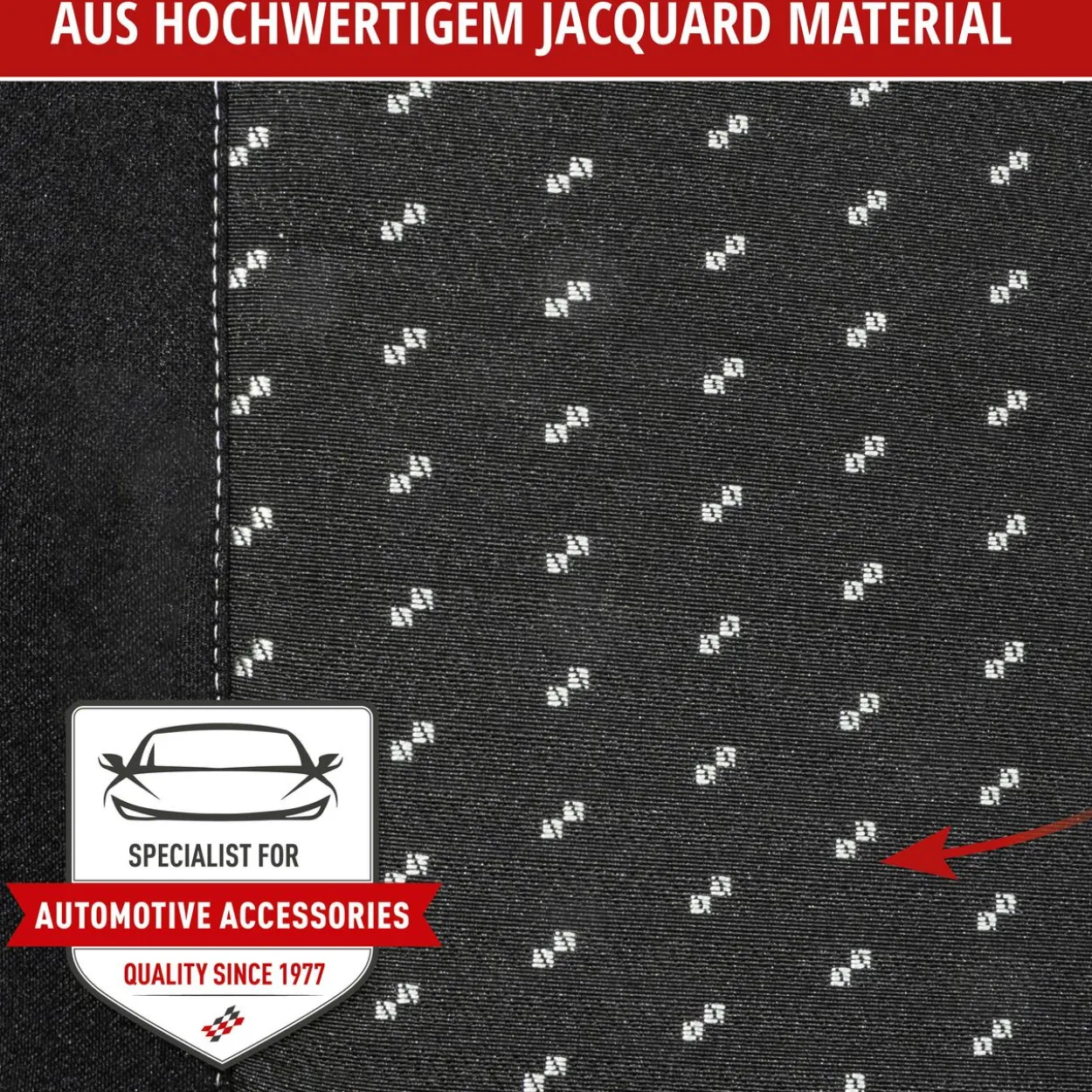 Autositzbezug DotSpot grau-schwarz