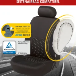 Autositzbezug DotSpot grau-schwarz