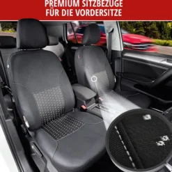 Autositzbezug DotSpot grau-schwarz