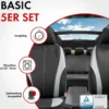 Autositzbezug Dundee schwarz-grau