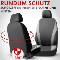 Autositzbezug Dundee schwarz-grau