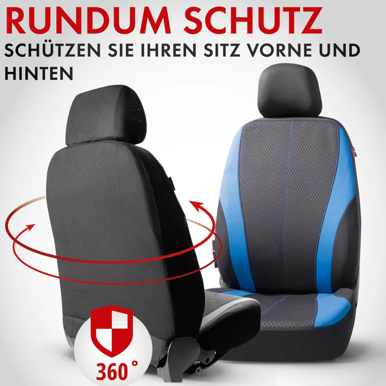 Autositzbezug Dundee schwarz-blau