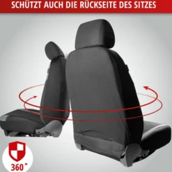 Autositzbezug Inde schwarz