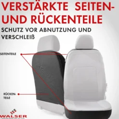 Autositzbezug Mendoza anthrazit-grau