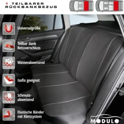 Autositzbezug Modulo schwarz