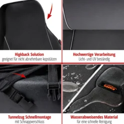Autositzbezug Modulo schwarz