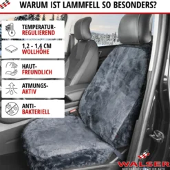 Autositzbezug Monette anthrazit