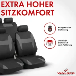 Autositzbezug Nampa grau