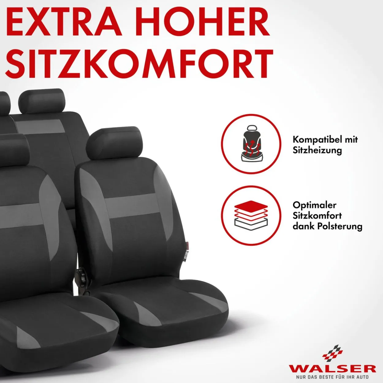 Autositzbezug Nampa grau