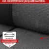 Autositzbezug Pineto schwarz-grau