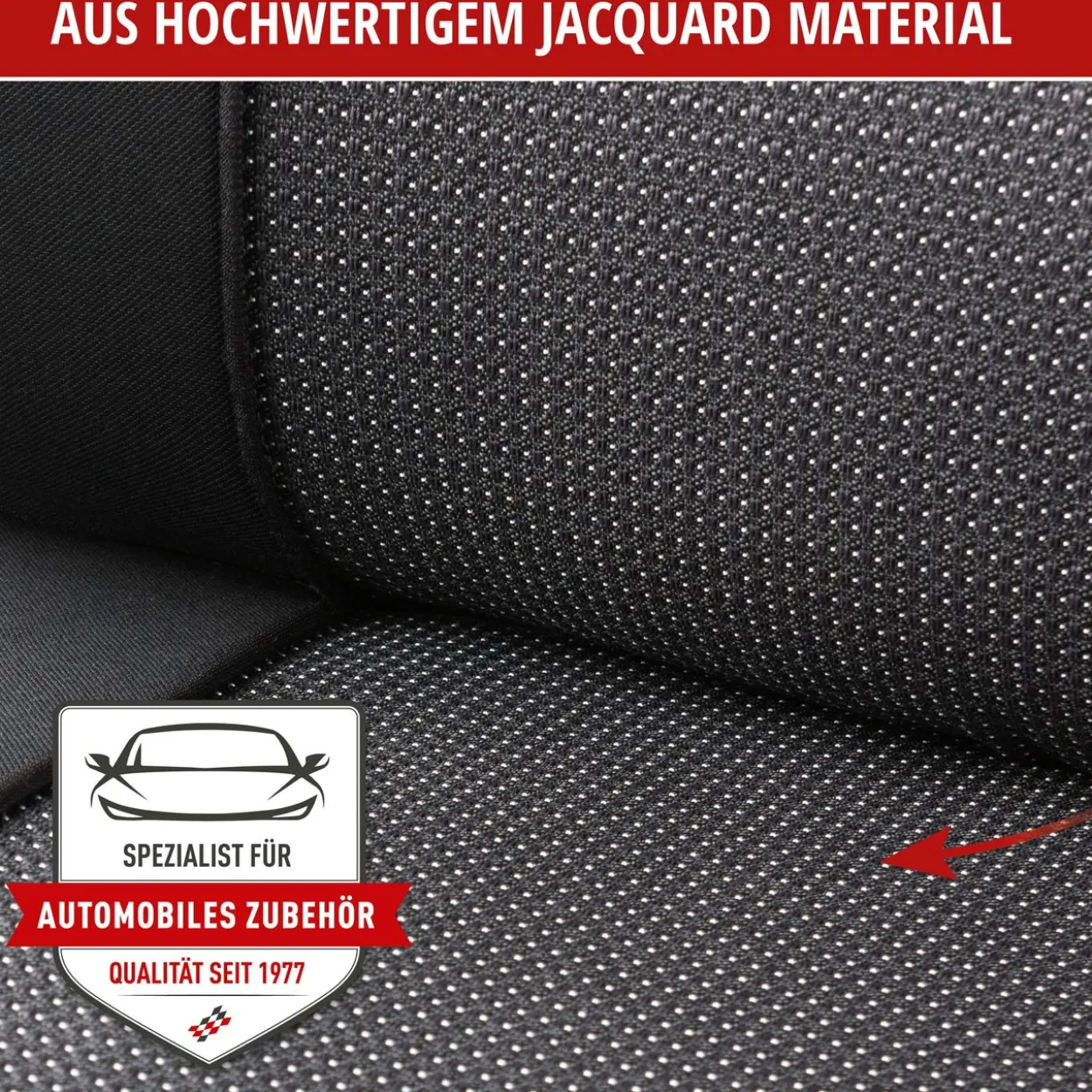 Autositzbezug Pineto schwarz-grau
