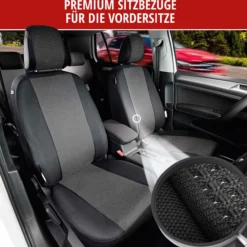 Autositzbezug Pineto schwarz-grau