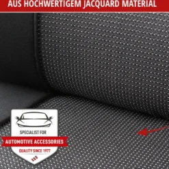 Autositzbezug Pineto schwarz-grau