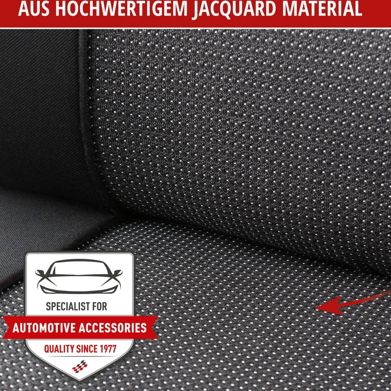 Autositzbezug Pineto schwarz-grau