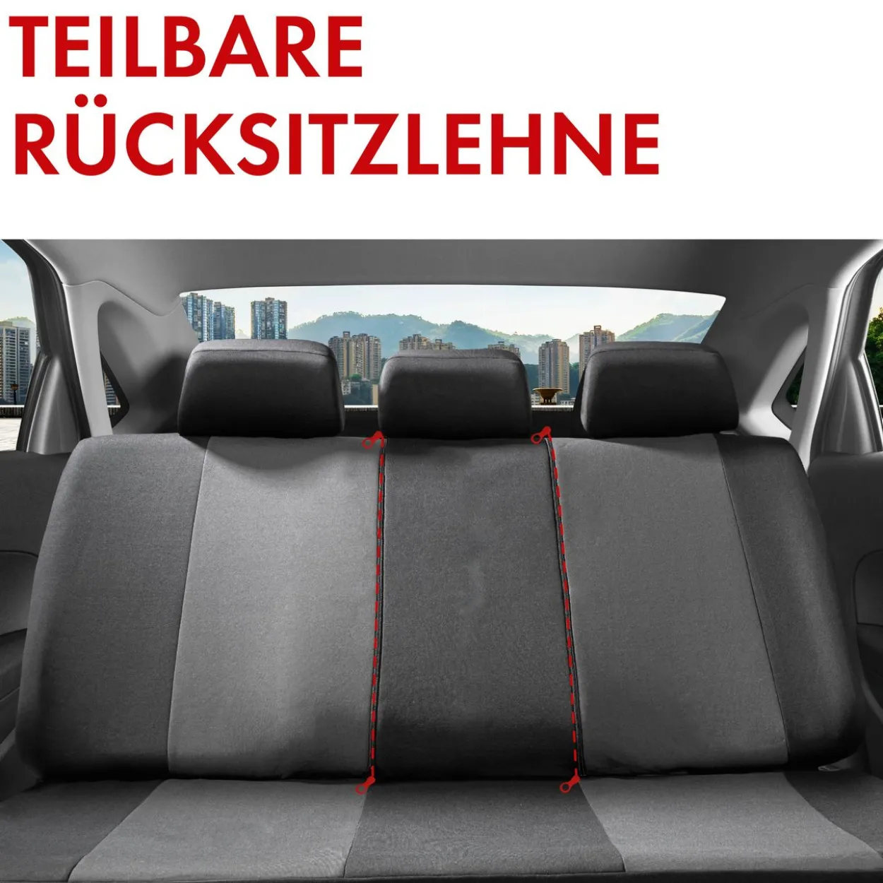 Autositzbezug Portland grau