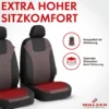 Autositzbezug Redring rot-schwarz