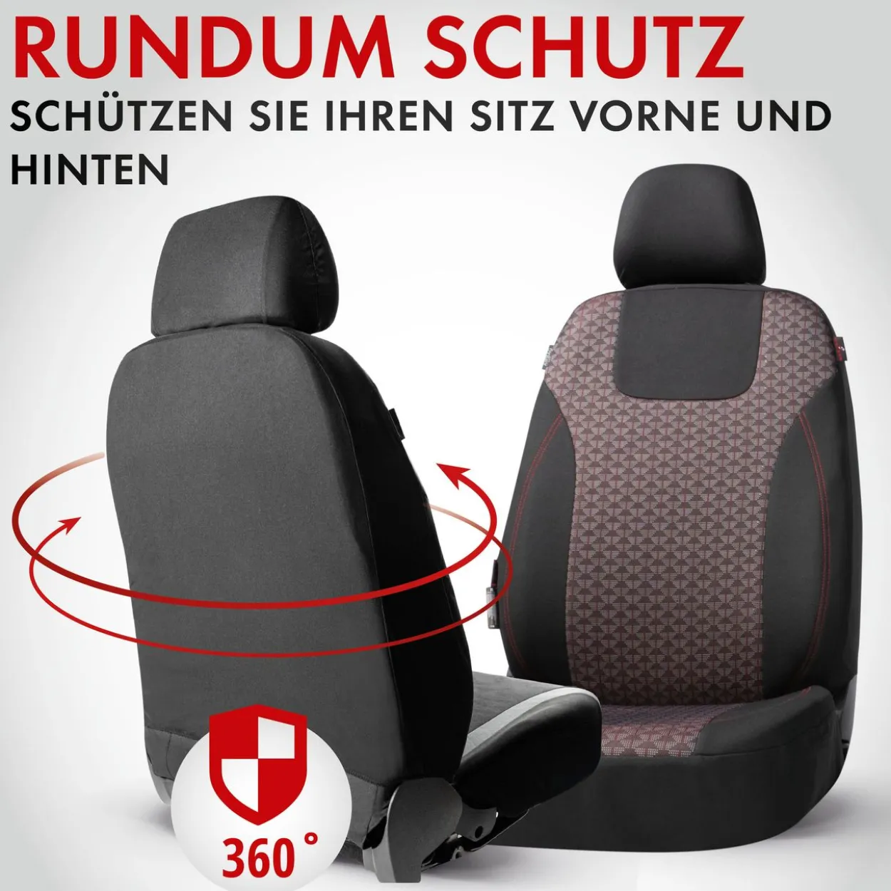 Autositzbezug Redring rot-schwarz