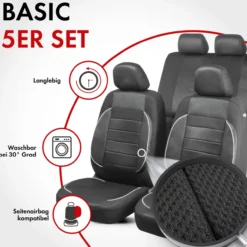 Autositzbezug Rover Coll. Premium Zipp-It - schwarz