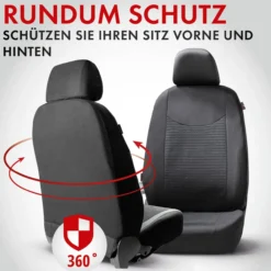 Autositzbezug Speedway schwarz