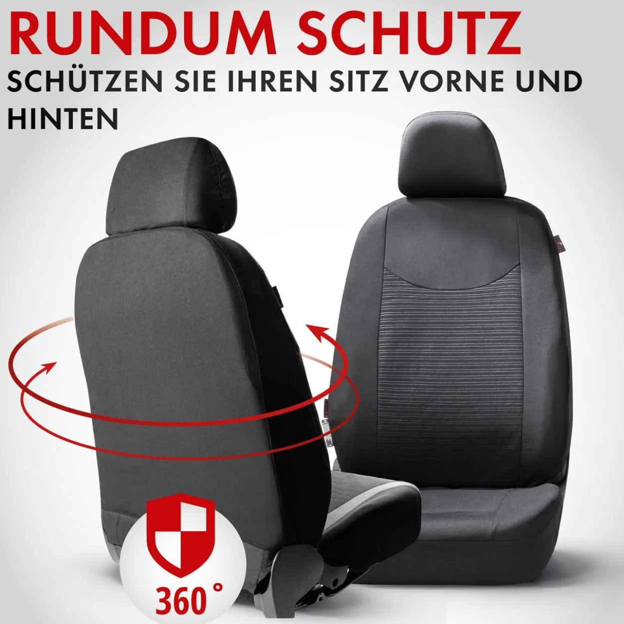 Autositzbezug Speedway schwarz