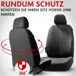 Autositzbezug Tratto schwarz