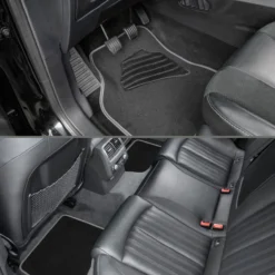 Autoteppich Matrix schwarz-grau