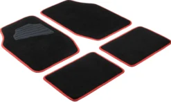 Autoteppich Matrix schwarz-rot
