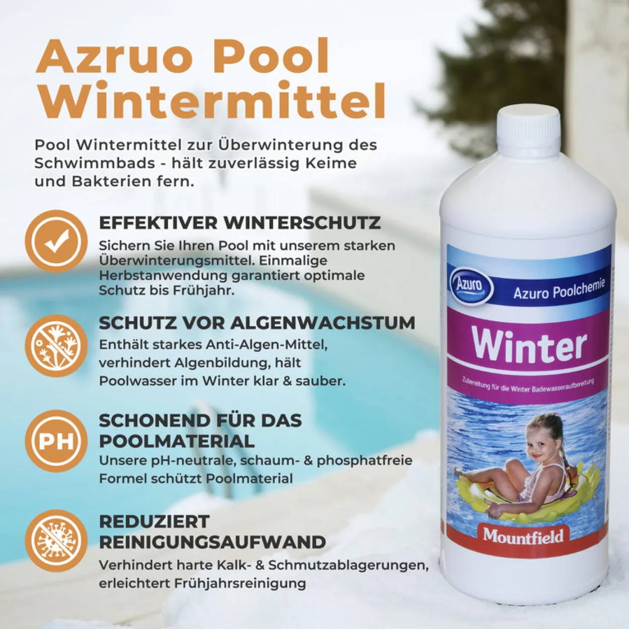 Azuro Winterschutzmittel für Pool