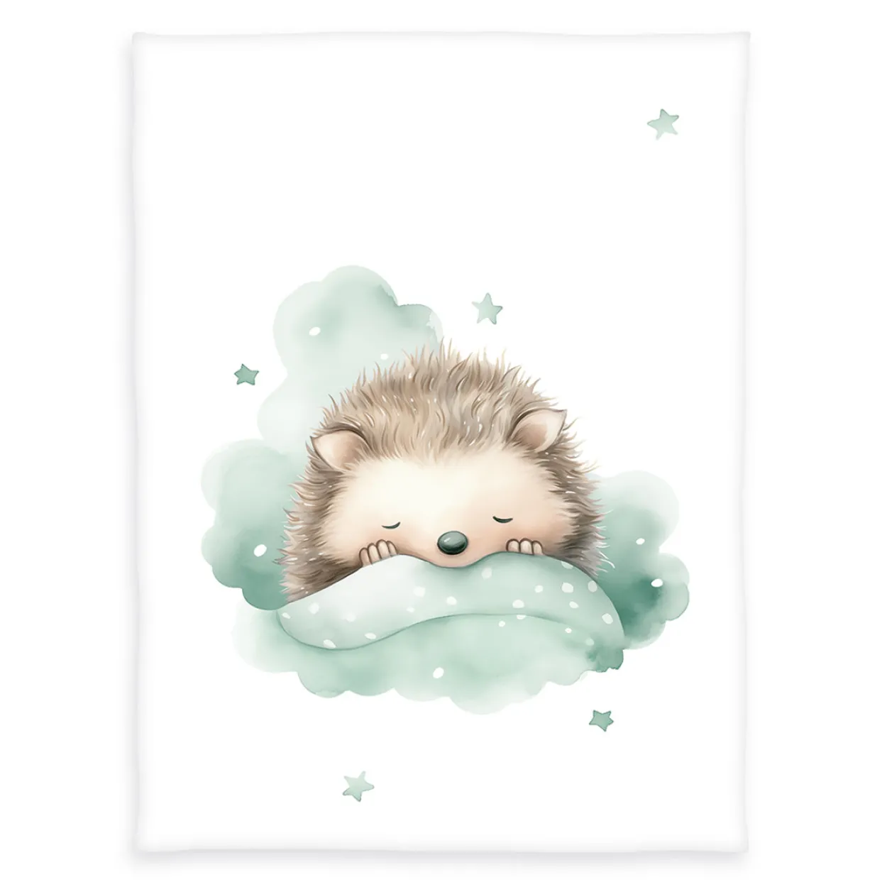 babybest Kleiner Igel Microfaserflausch-Decke Größe 75x100 cm