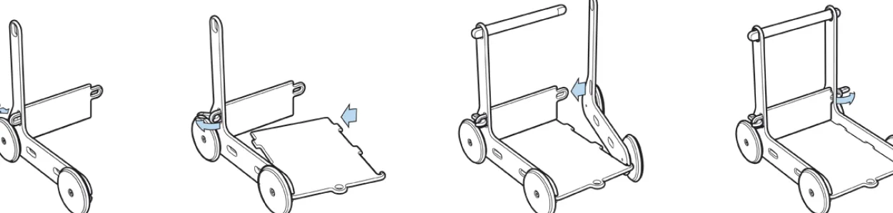 Baby Lauflernwagen (rot) / baby-walker red