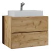 Badblock Lendas S 80cm Unterschrank Honig-Eiche