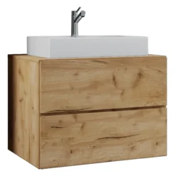 Badblock Lendas S 80cm Unterschrank Honig-Eiche