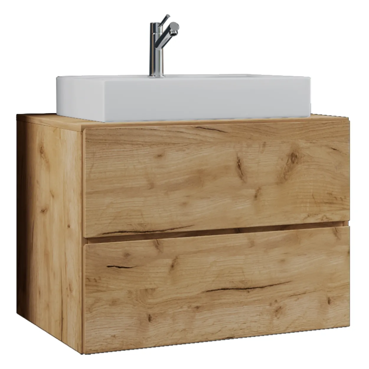 Badblock Lendas S 80cm Unterschrank Honig-Eiche