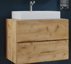 Badblock Lendas S 80cm Unterschrank Honig-Eiche