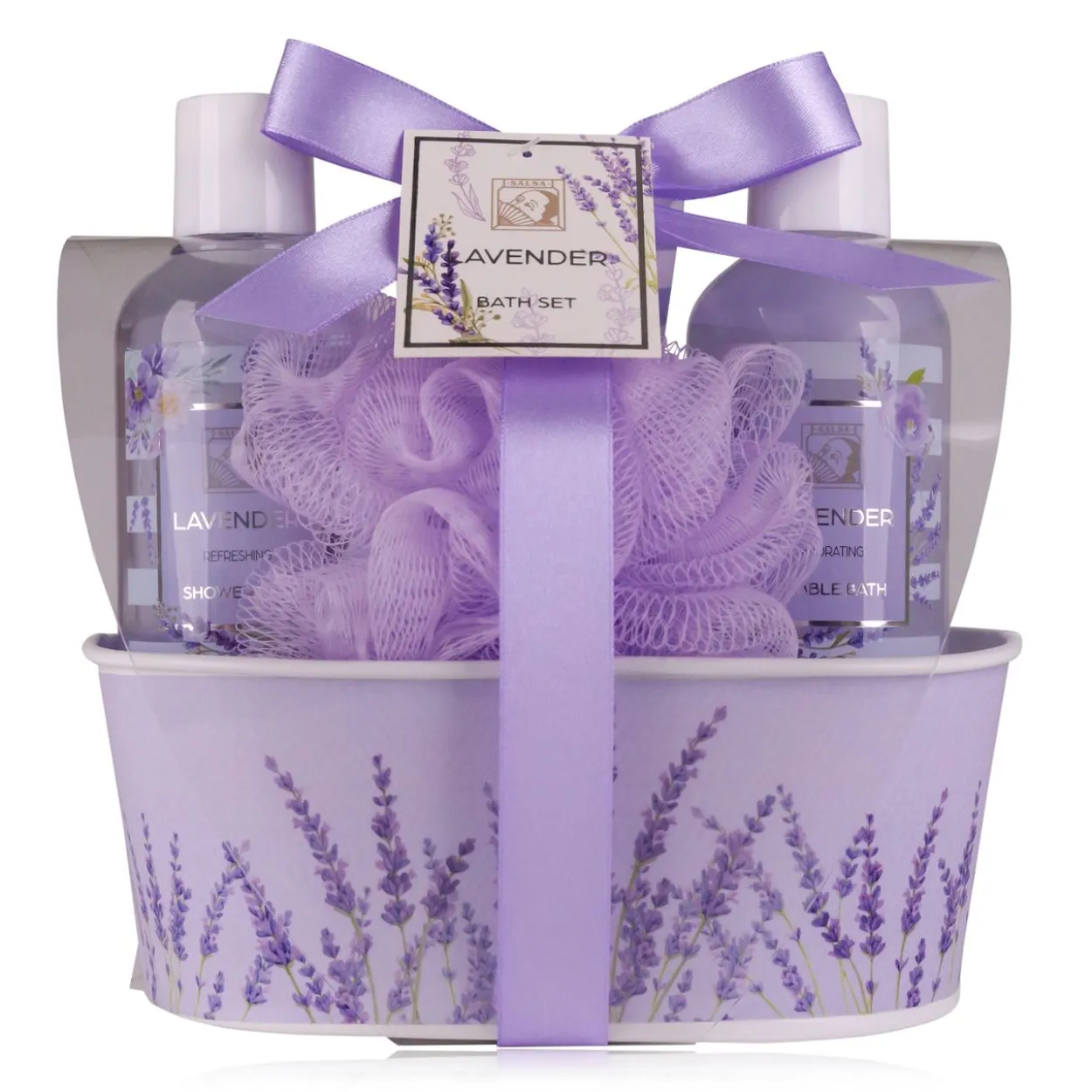 Badeset LAVENDEL in Metallbox