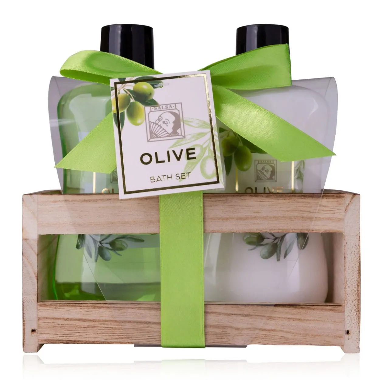 Badeset OLIVE in Holzbox