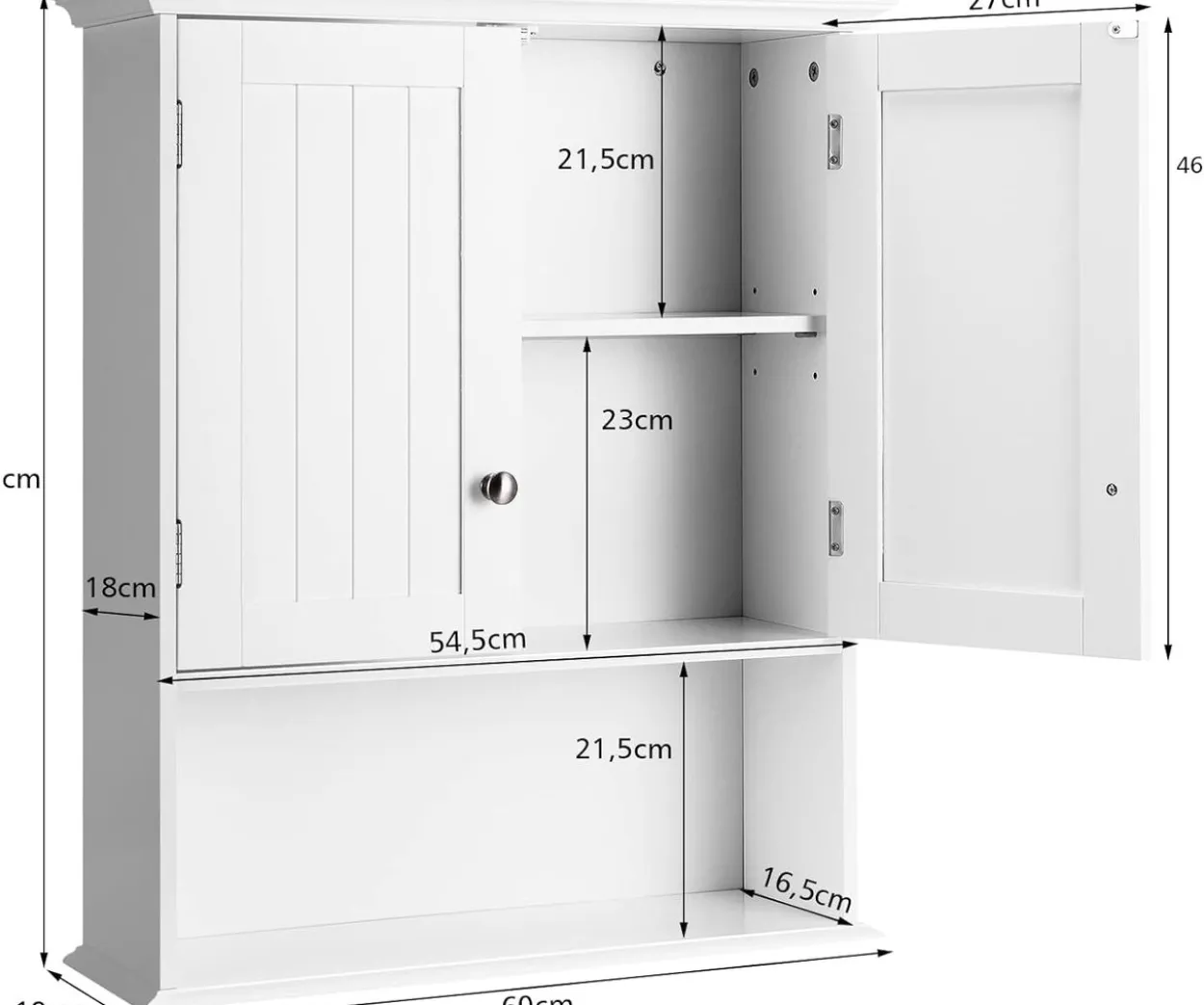 Badezimmerschrank, Wandschrank