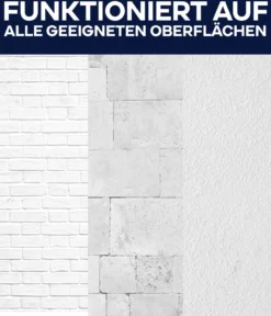 Bad & Küchenfarbe 5L Weiß + Anstreichset / Badfarbe Küchenfarbe Feuchtraumfarbe Weiß